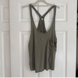 We The Free Khaki Green Tank Top